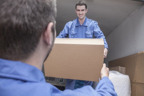 Commercial moving team planning a business relocation in Pinner
