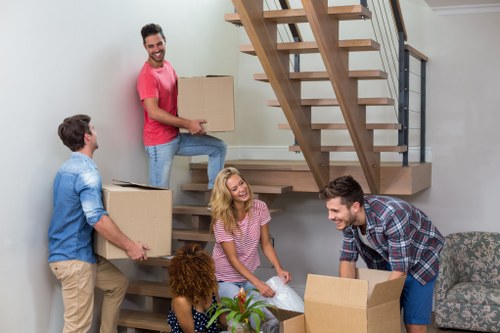 Professional flat removals in Pinner with packing and moving boxes