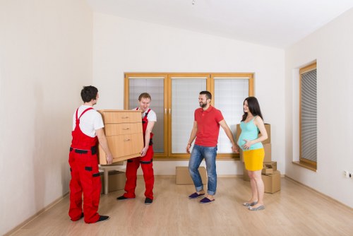 Student moving boxes prepared for removals in Pinner