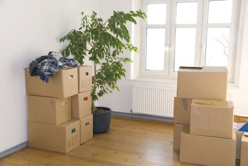 Packing boxes and furniture for removals in Pinner