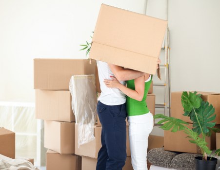 Unpacking household items into a new Pinner home with professional support
