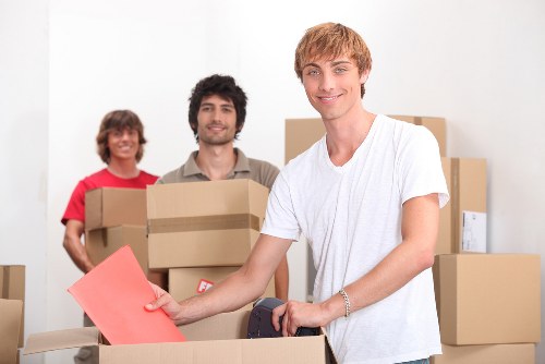 House movers in Pinner protecting fragile items during transport